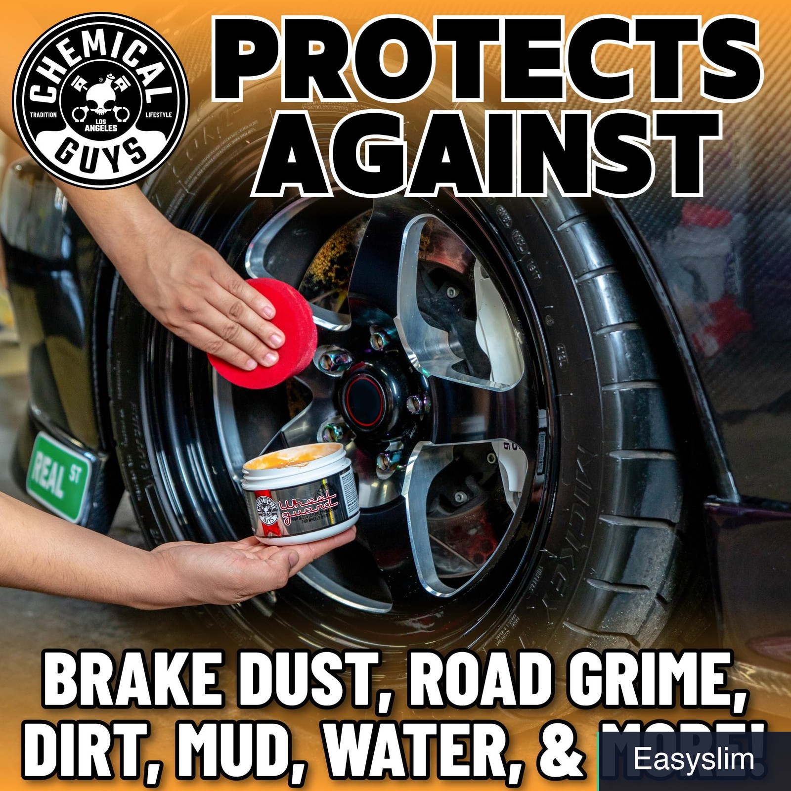 Wheel Wax Synthetic Rim Brake Dust and Corrosion Protection 8 Fl Oz