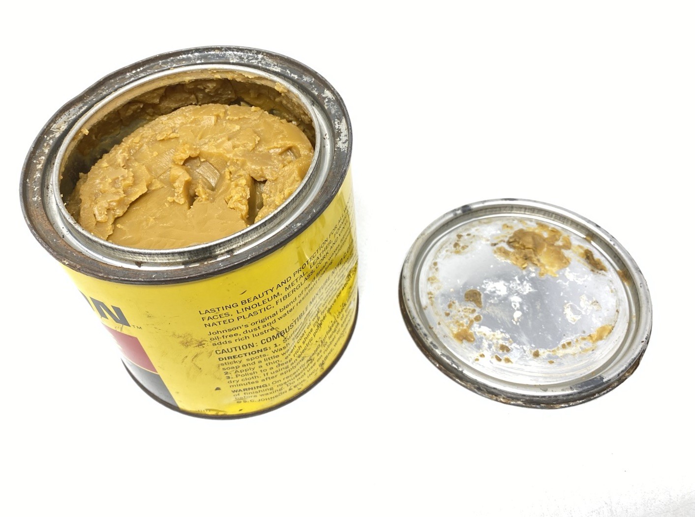 SC Johnson Paste Wax LARGE 2lb (32oz) Can 35oz/2lb3oz Total Weight Discontinued