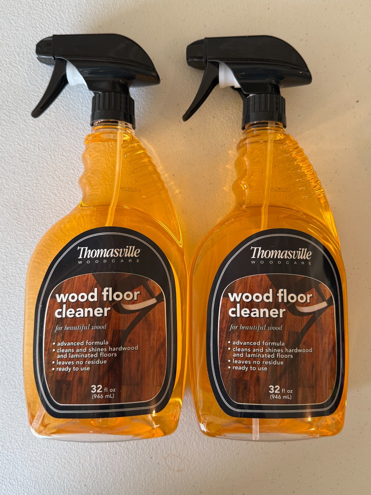 2 Pack Thomasville Wood Care Floor Cleaner 32 oz Hardwood Laminate Spray New