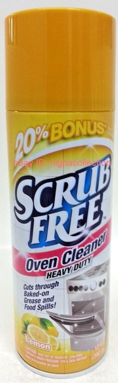 4 X Scrub Free Oven Cleaner Heavy Duty & Fume Free Cuts Through Baked On 12 ozEa