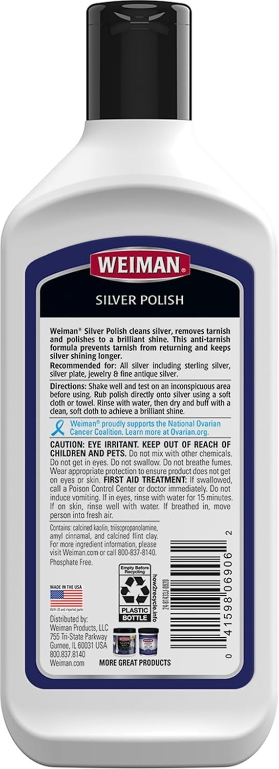Silver Cream Cleaner 3-in-1, Anti-Tarnish Technology, Safely Clean, Polish, S…
