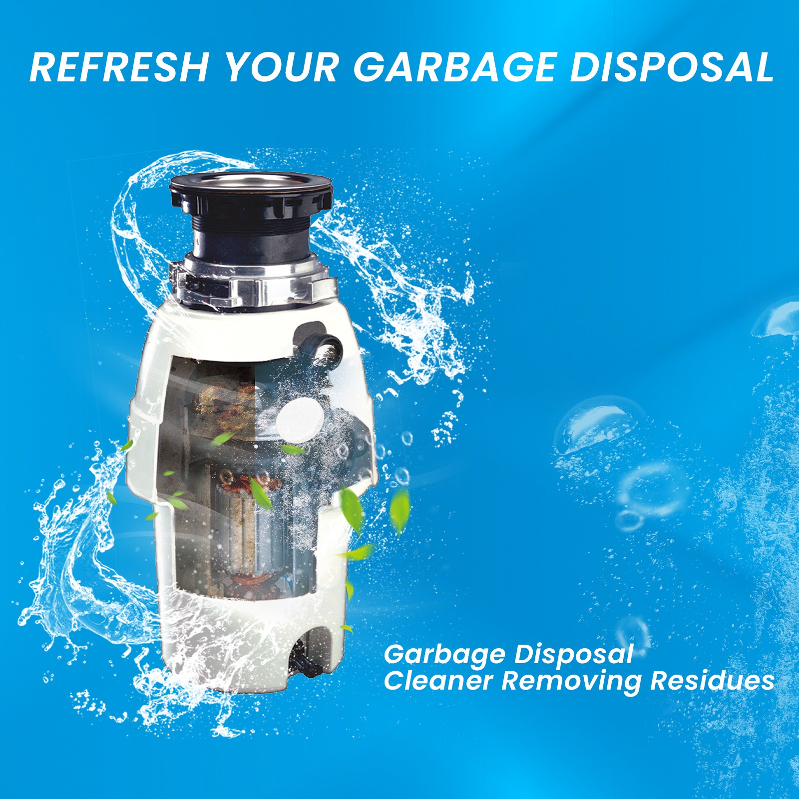 Sink Cleaning Tablet, Kitchen Sink Cleaning Grease Stains Dirt Dredging Pipe Cle