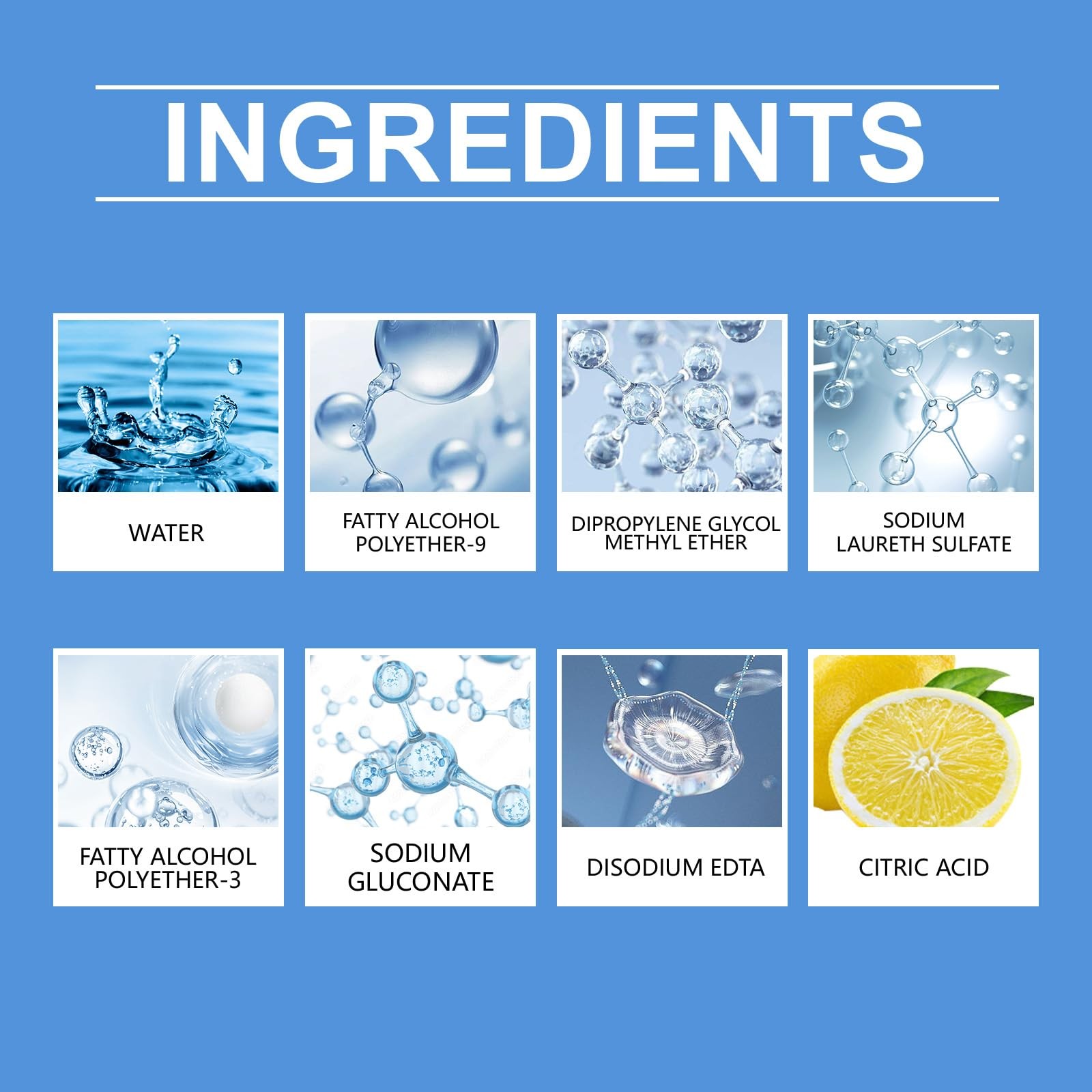Shower Glass Cleaner 8 fl.oz, Hard Water Scale & Soap Scum Remover