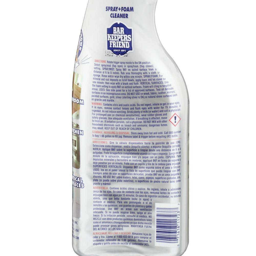 25.4 oz More Spray and Foam by Bar Keepers Friend 3Pack Bathroom Kitchen Cleaner