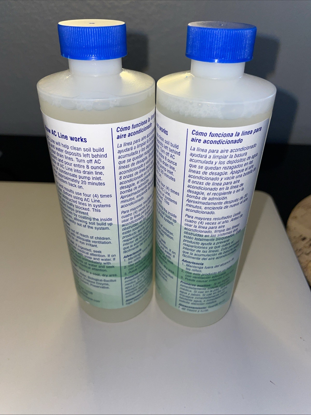 2 PACK AC Line Build-up Remover 6 Month Supply For AC Drainlines With Probiotic
