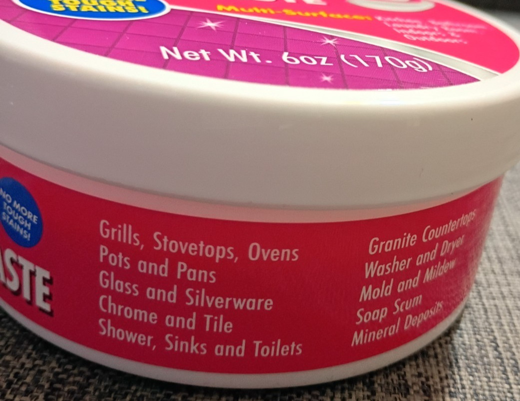 Multi-Purpose Cleaning Paste Home Kitchen Bathroom Laundry Supplies 6oz (3 Pack)