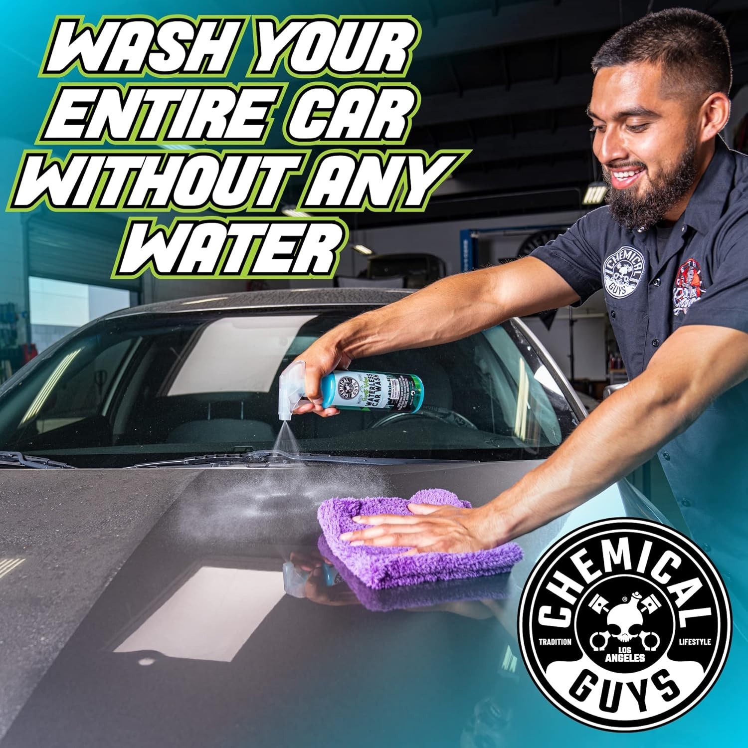 Chemical Guys Swift Wipe Sprayable Waterless Car Wash Spray – Spray and Wipe