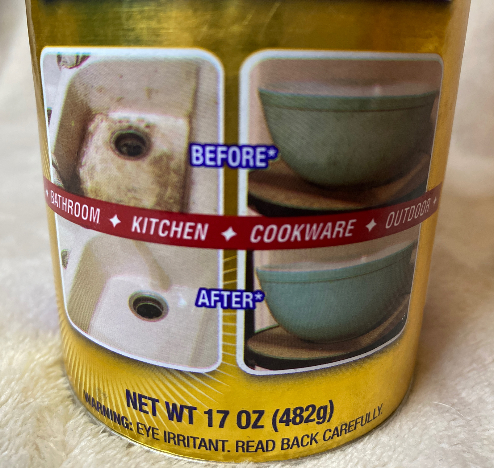 BAR KEEPERS FRIEND Multi-Purpose Cleanser Clean 17oz. NSF Approved.
