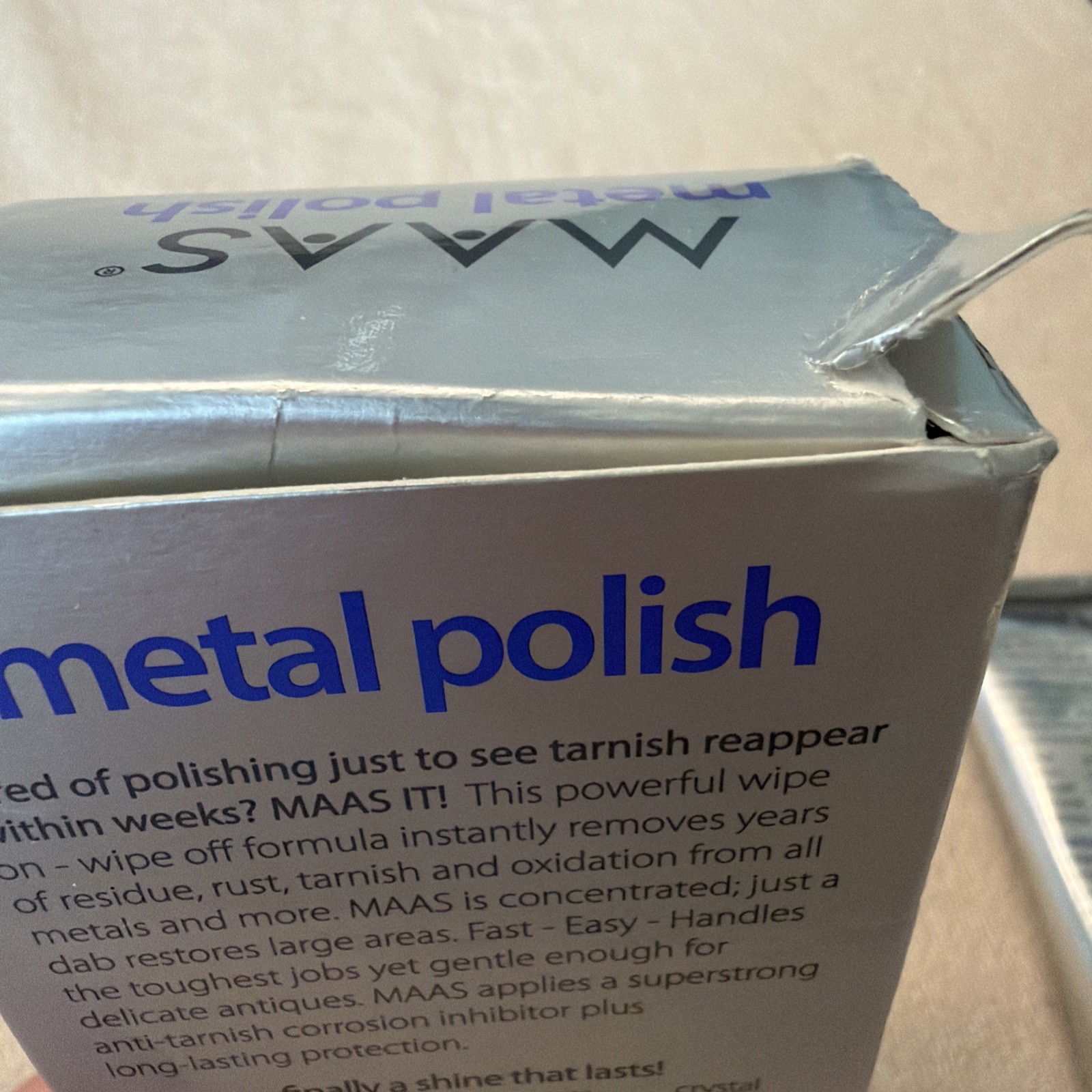 MAAS Metal Polish 4 oz French Lavender New Sealed Tube All Metals