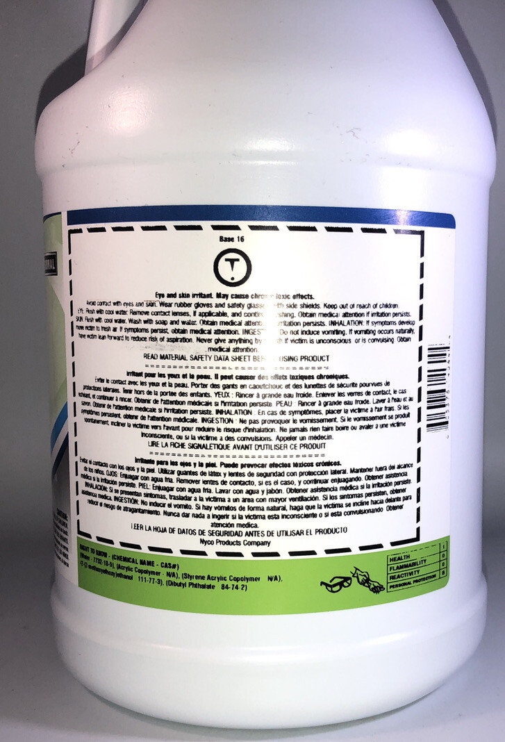 Nyco NL140 Base 16 Professional Floor Sealer 1 gallon-NEW-SHIPS N 24 HOURS