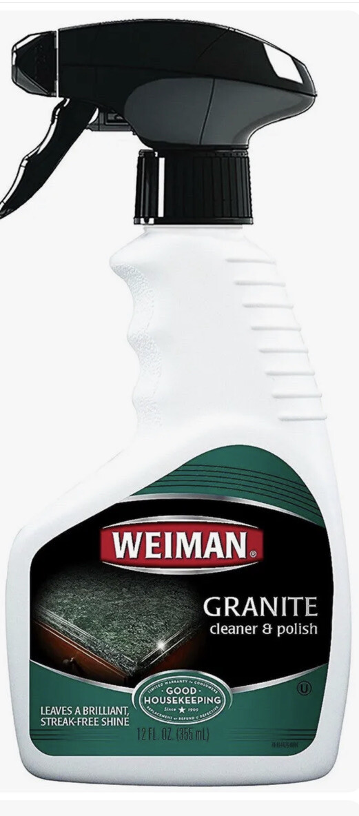 WEIMAN Granite Marble Quartz Cleaner & Polish 12 oz Spray Original Formula