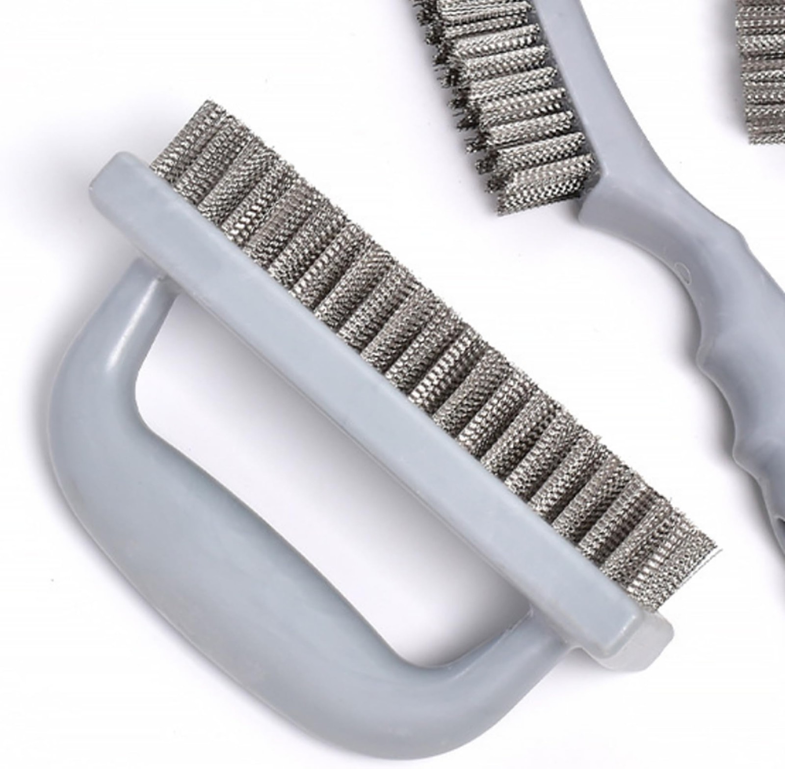 Large Heavy Duty Rust Removal Brush Stainless Steel Wire Brush 2-piece Set, 6…