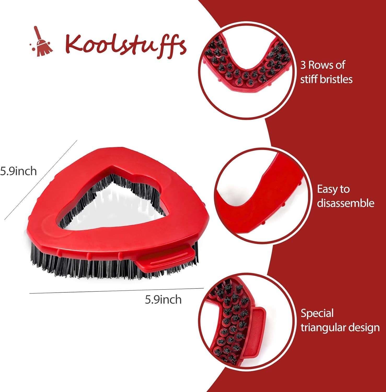 Sturdy 2 Pcs Scrub Brush Set – Compatible with EasyWring for Versatile Cleaning