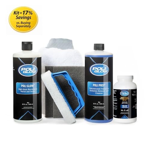 Poli Glow Deluxe Boat & RV Restoration Powder Ox – Pack of 6, White
