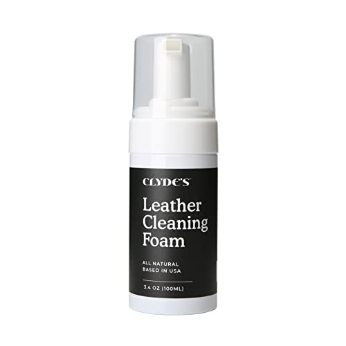 Clyde’s Leather Cleaning Foam | Quick Foaming Leather Cleaner for Furniture,