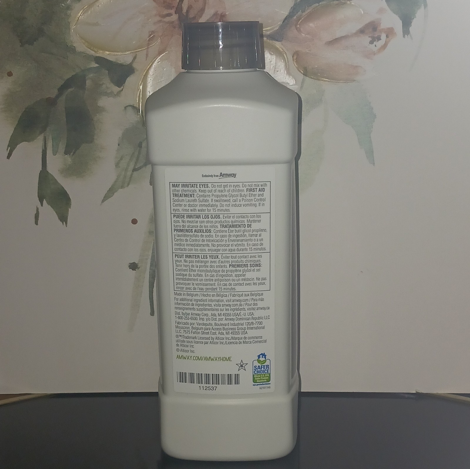 Amway Home Glass Cleaner Refill Concentrate 1L 33.8 fl oz Ammonia-Free