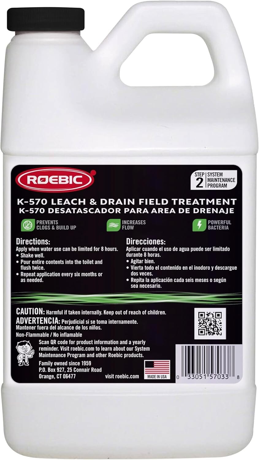 Professional Strength 32oz Biodegradable Drain Opener – Clog Relief Solution