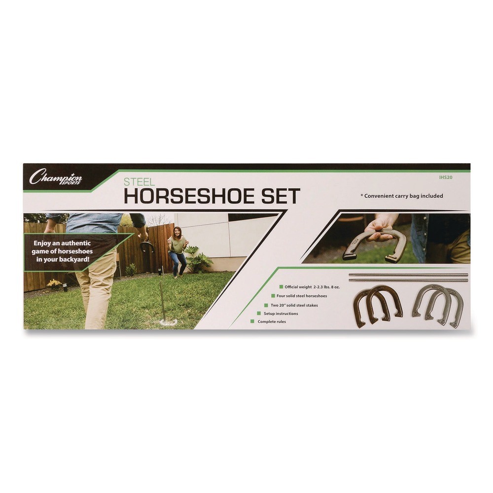 Champion Sports IHS20 Steel Horseshoe Set (1-Set) New