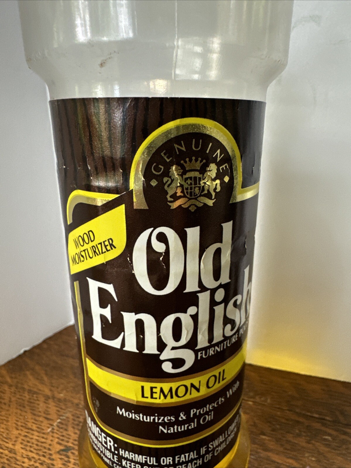 Vintage Old English Lemon Oil, Wood Conditioner Would Moisturizer 1/2 Full