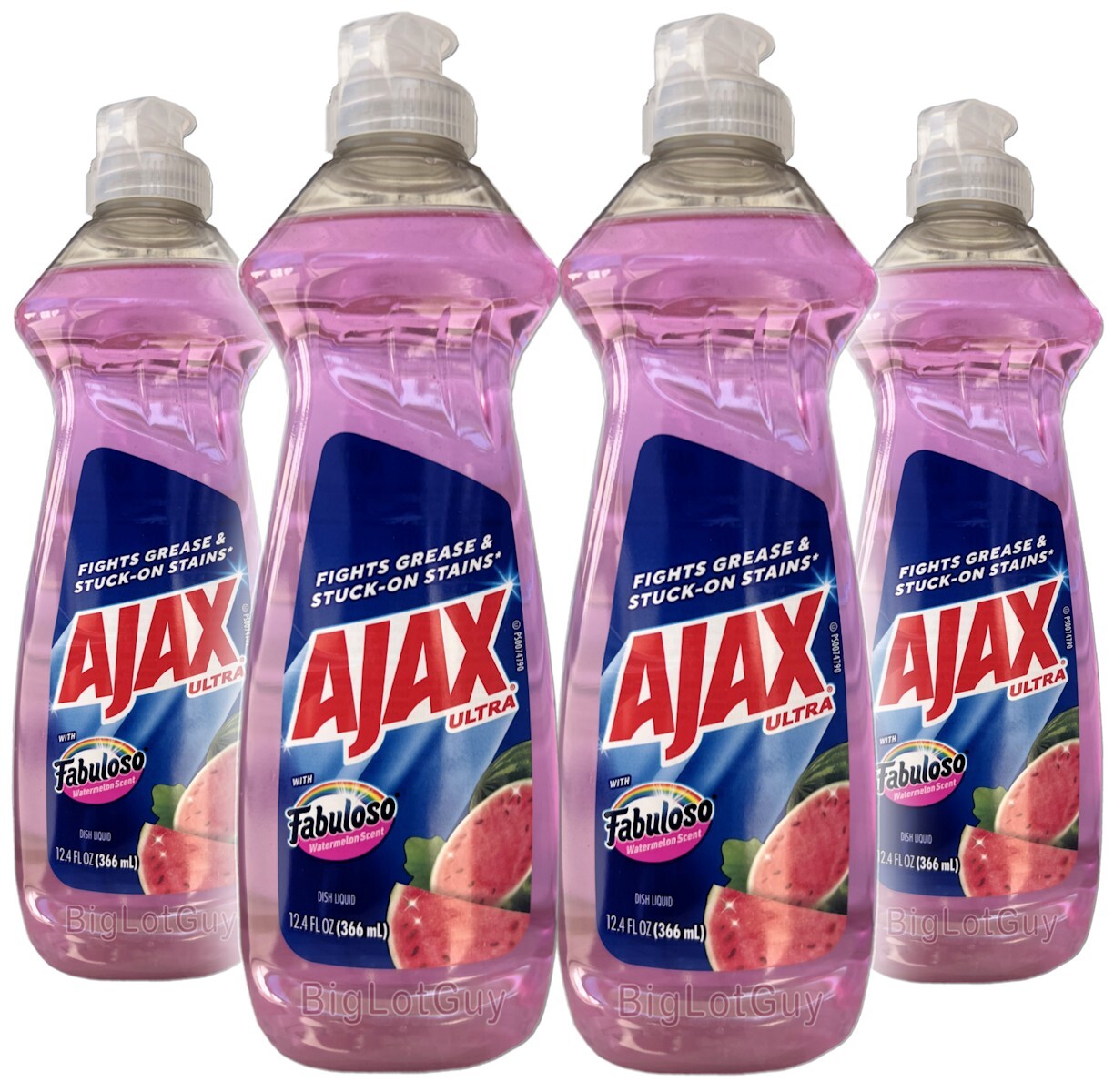 Ajax FABULOSO SCENTED Dish Washing Liquid Soap 12.4oz. Kitchen Supplies 4-Pack