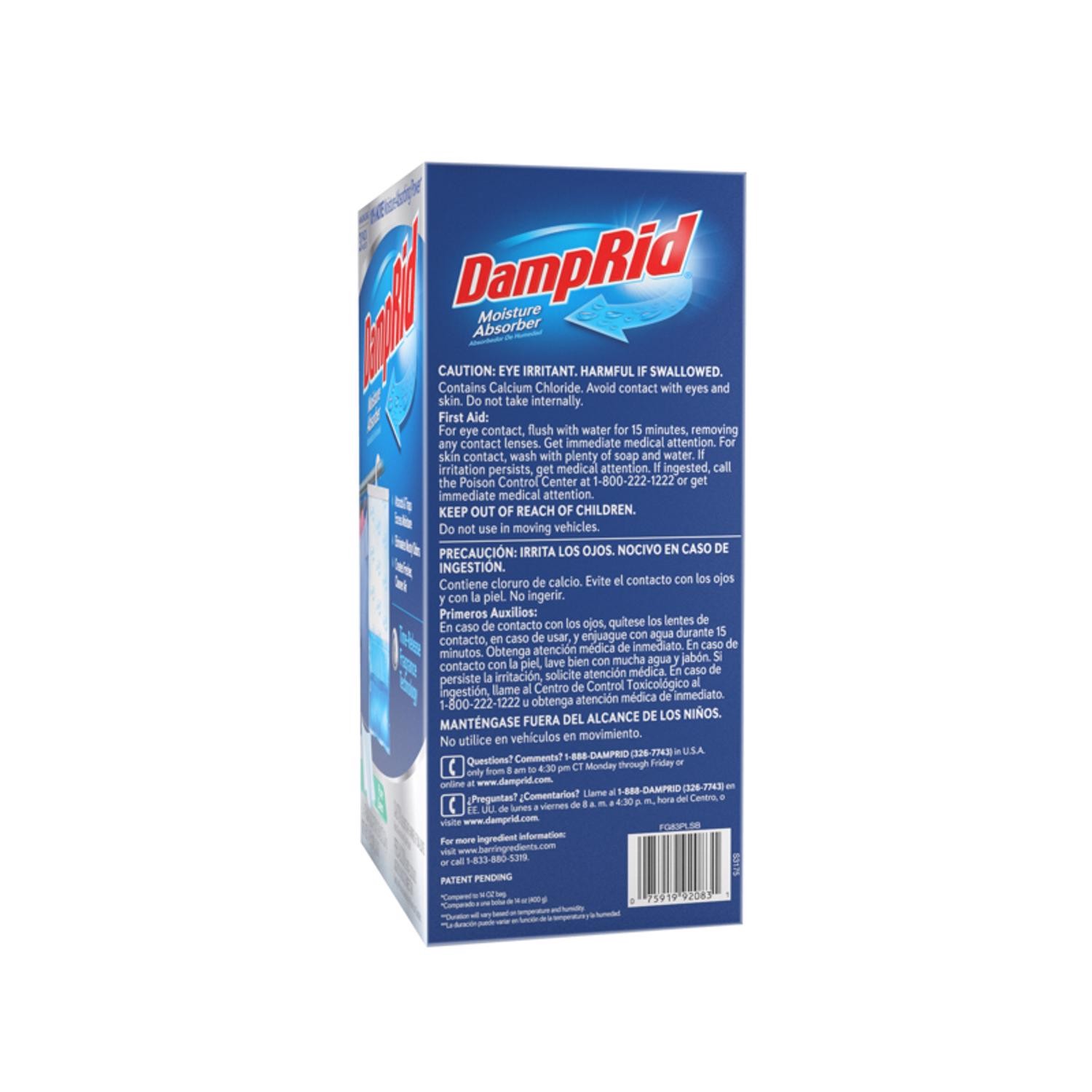 DampRid Hanging Moisture Absorber Pure Linen Scent 15.4 oz 3 pk (Pack of 4)