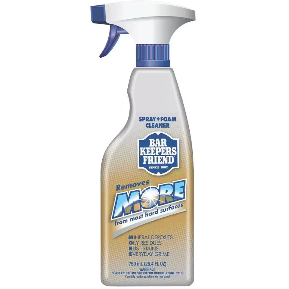 Bar Keepers Friend Spray & Foam Cleaner 25.4oz (3 Pack) Rust Stain Remover