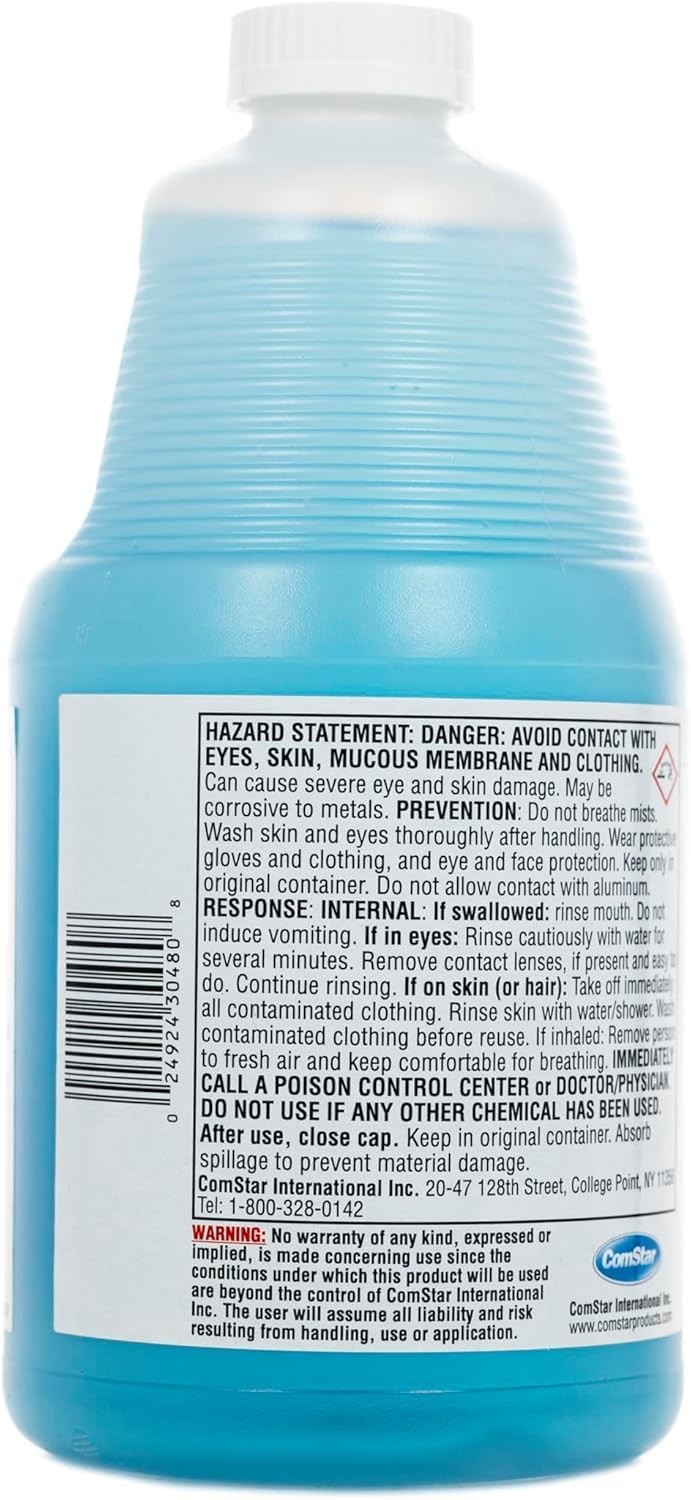 ComStar Blow Out 1/2 Gal Non-Acid Liquid Drain Cleaner for Clogged Drains,6 Pack
