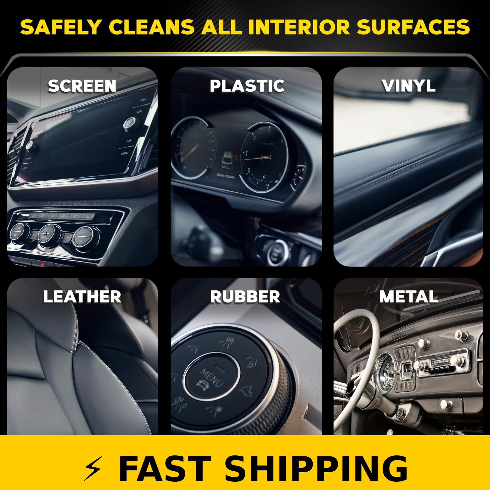 Meguiar’s Quik Interior Detailer Cleaner – 24 Oz Spray Bottle