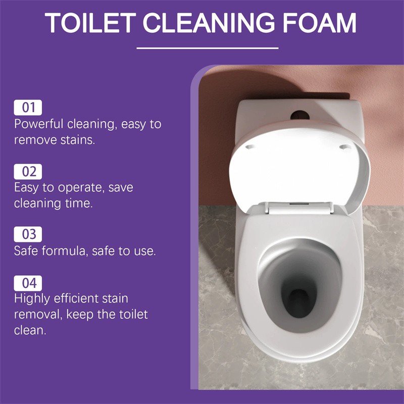 1-5PCS Fizzclean Toilet Foam Cleaner, Toilet Cleaning Foam Insta-Action 100g