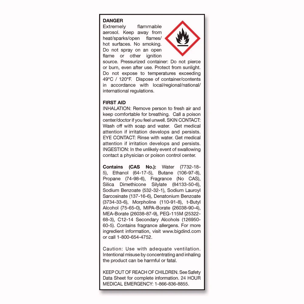 Big D Industries 241 14 oz No-Vacuum Carpet Freshener – Fresh Scent (12/CT) New
