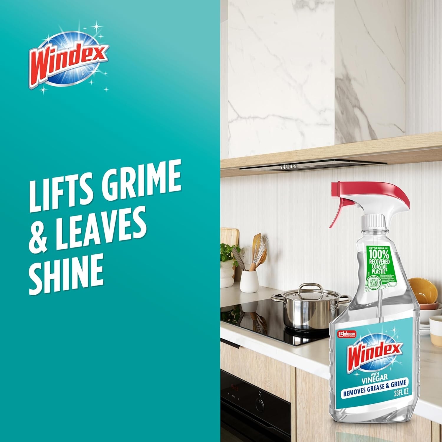 Windex Vinegar Glass & Surface Cleaner 23 oz Spray Bottle