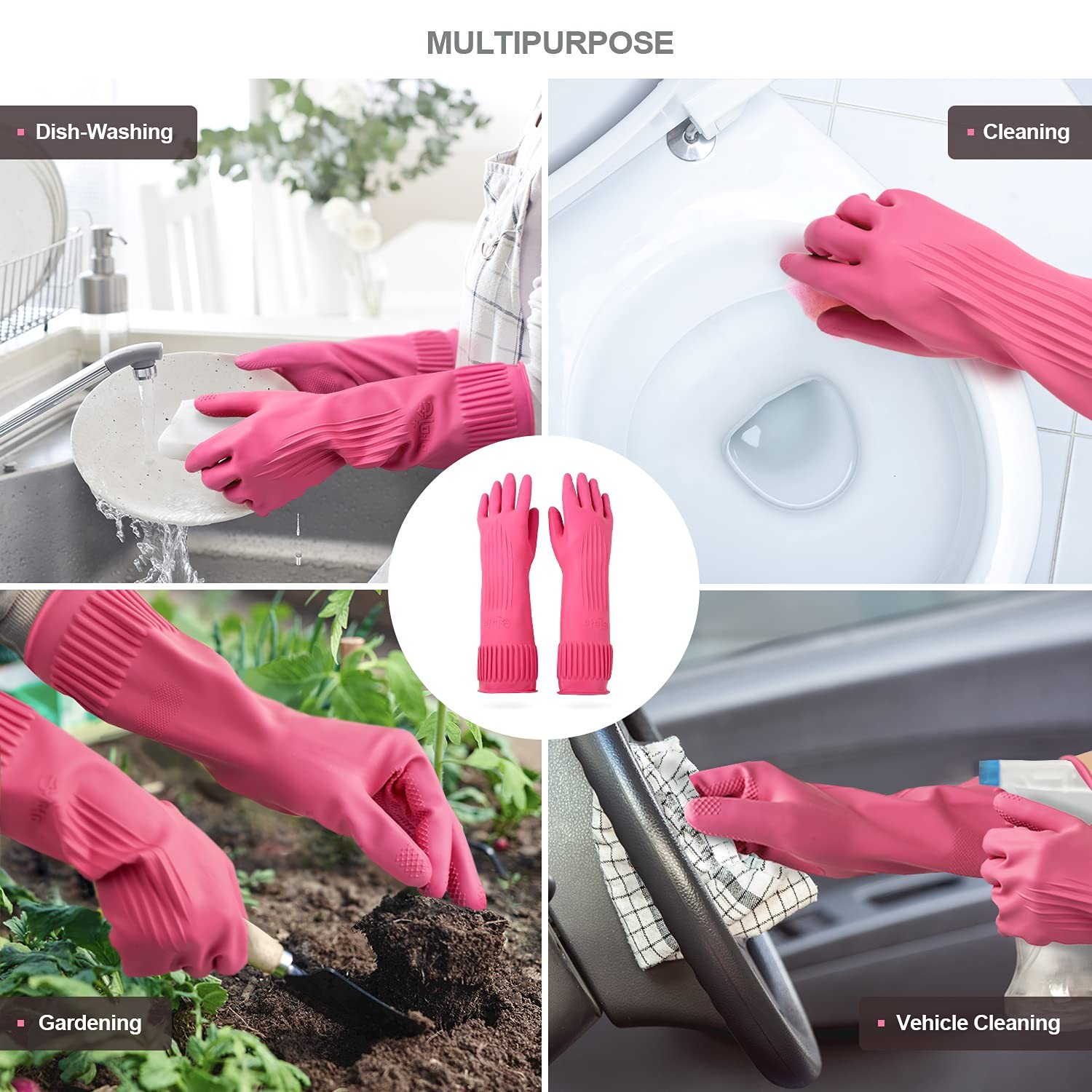 DABOGOSA Mamison 2 Pairs Reusable Waterproof Medium (Pack of 2), Pink