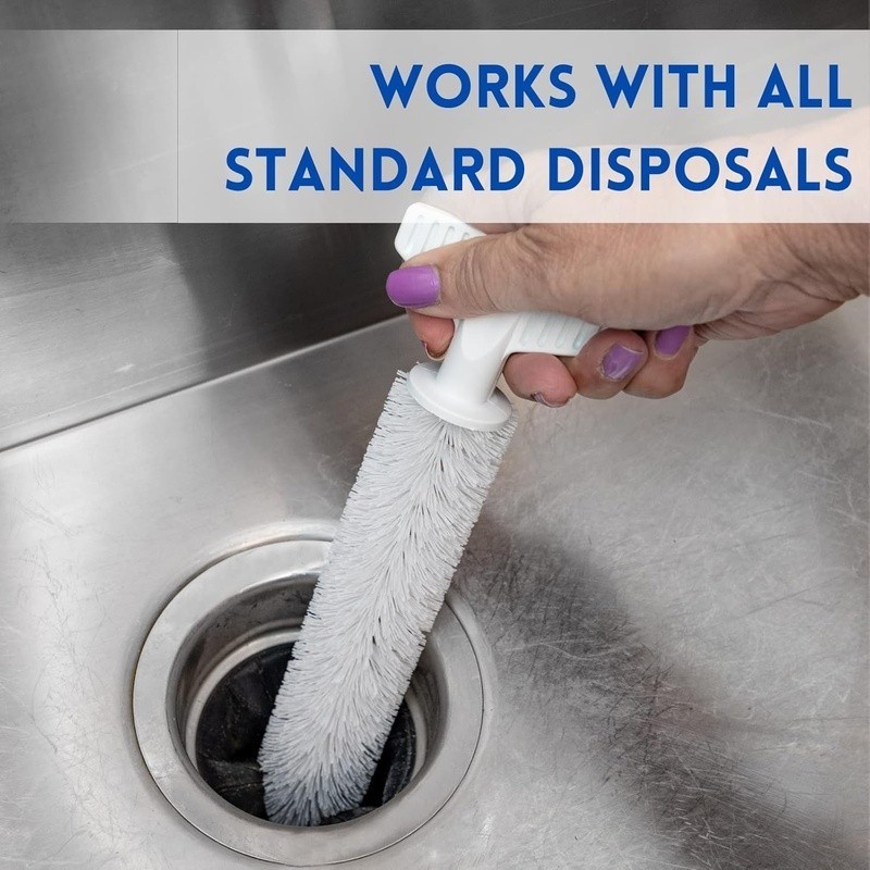 Sink Disposal Brush Cleaner Deep Clean Odors Ergonomic Handle Kitchen Tool New