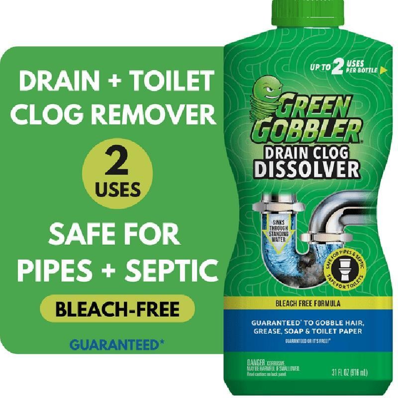 Drain Clog Remover Cleaner Septic Safe Hair Soap Grease Sink Toilet 31oz New