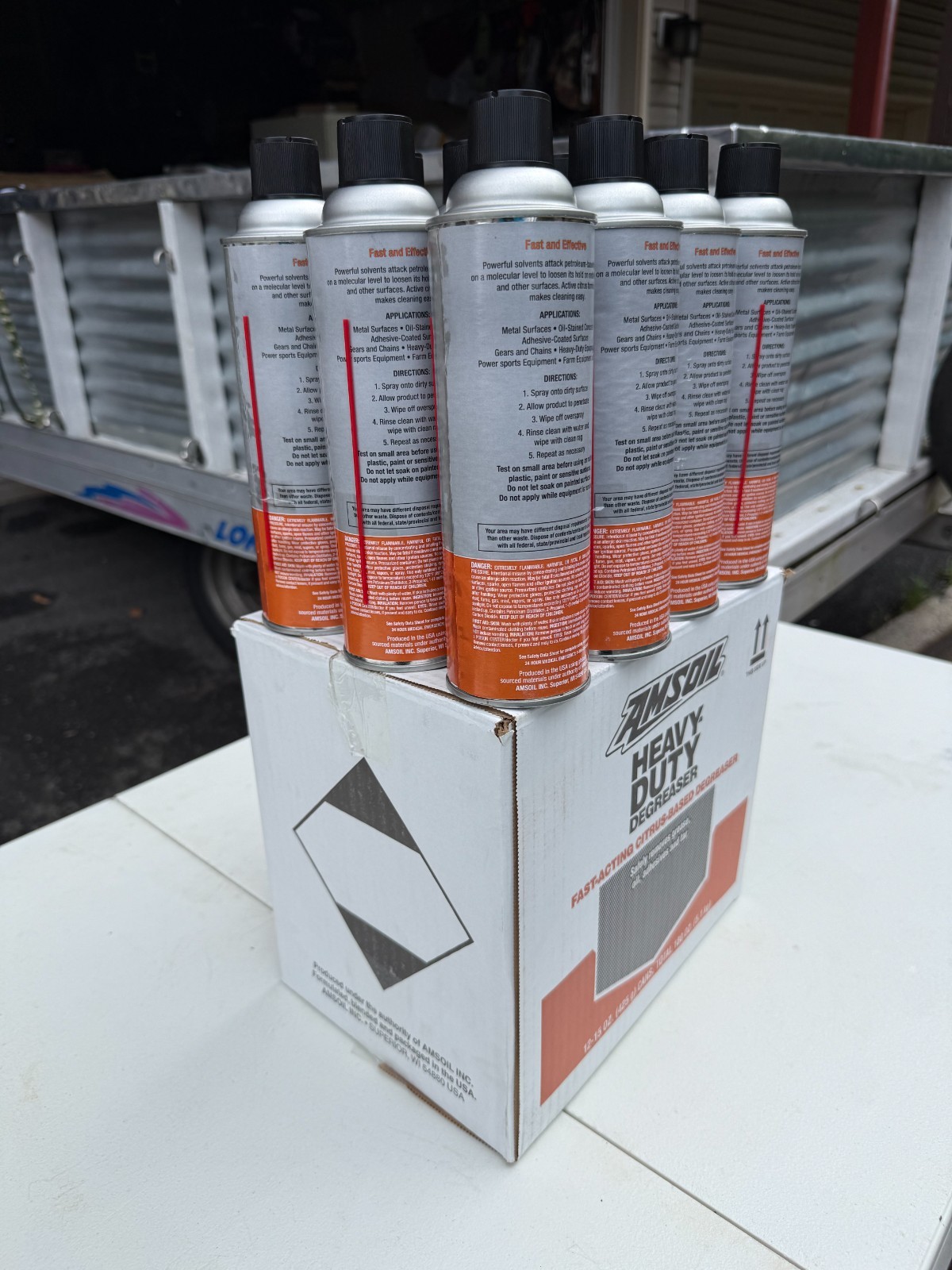 AMSOIL Heavy Duty Citrus Degreaser Spray 15 oz Aerosol Case of 12 Cans New Seale