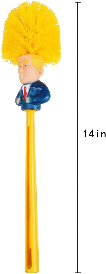 Trump Toilet Bowl Cleaner & Scrubber Set by – Democrat & Republican Bathroom Es