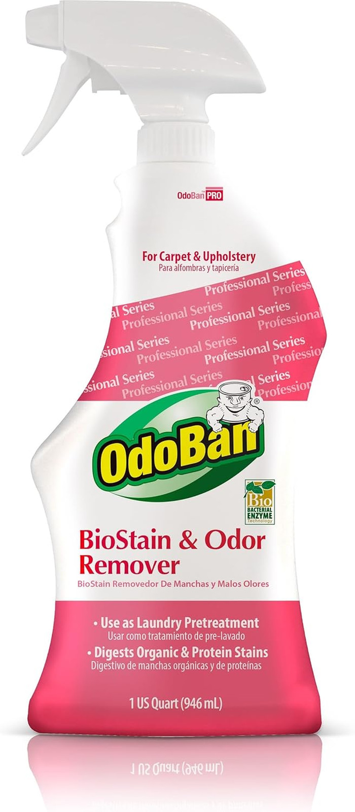 Professional Cleaning Biostain and Odor Remover for Carpet and Upholstery, Made