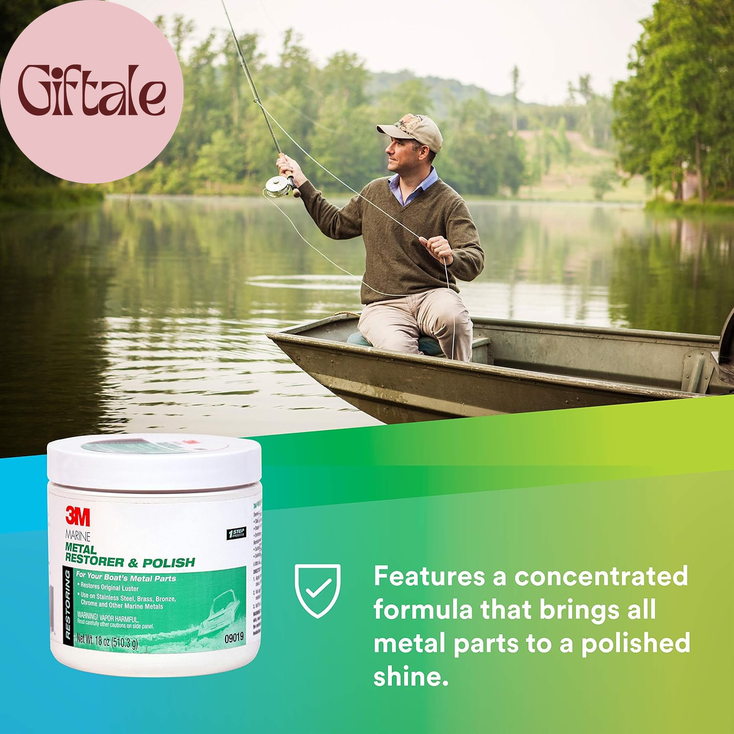 Metal Restorer and Polish, 09019, 18 Oz Paste