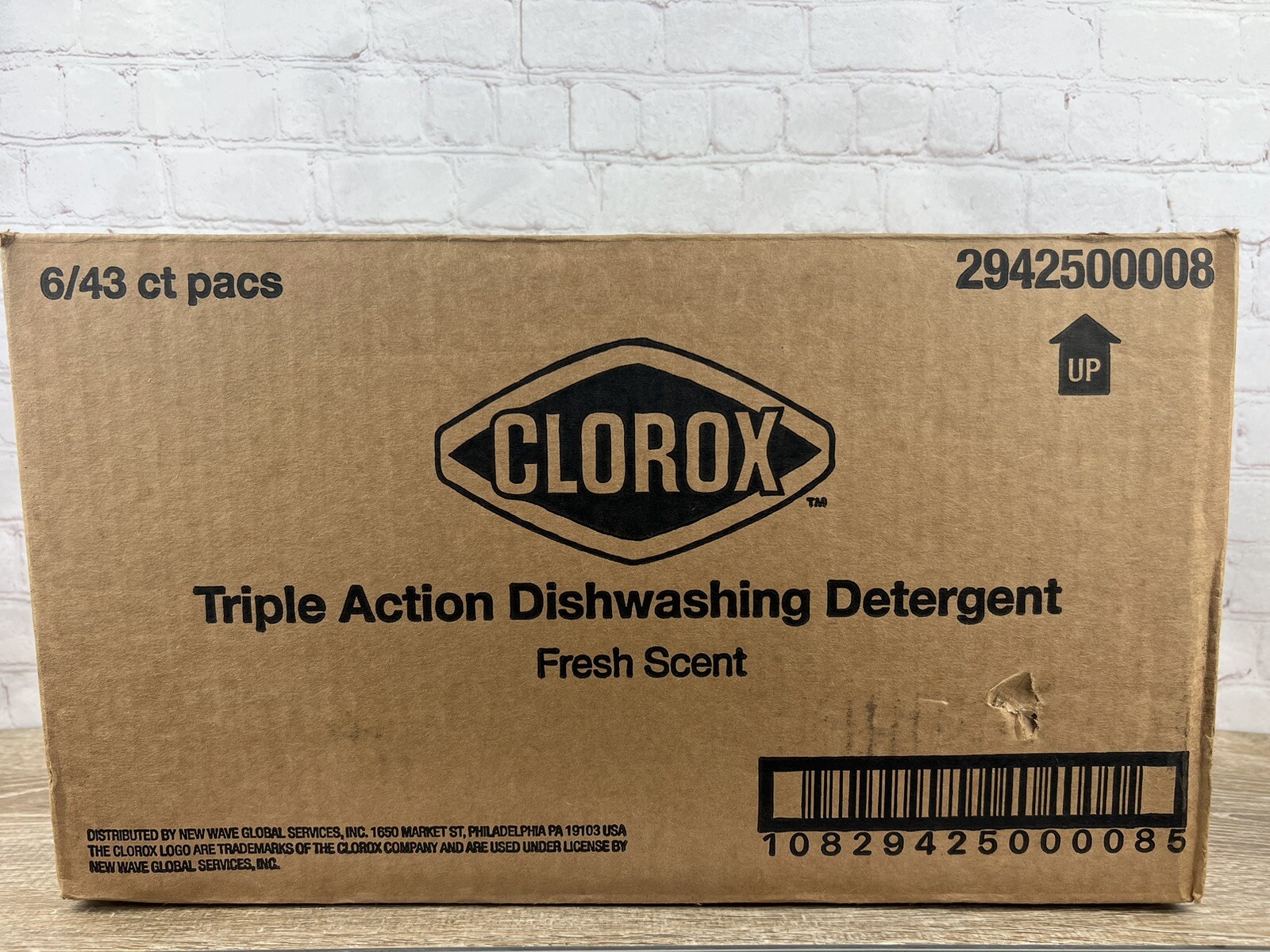Clorox Triple Action Dishwashing Detergent Pacs Fresh Scent Full Case 258 Pacs