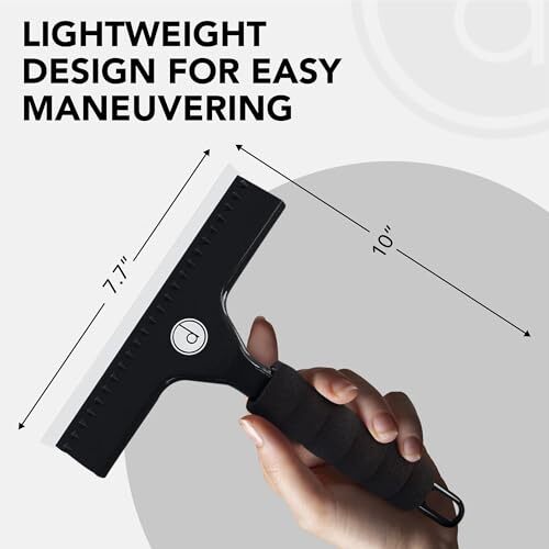 Squeegee for Shower Door, Car Windshield, and Glass Window – 2 Extra Silicone