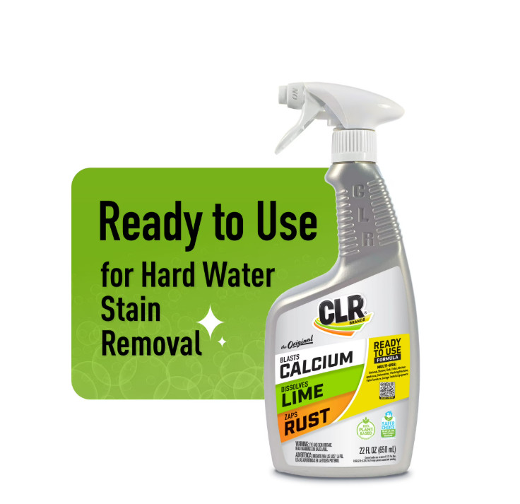 2 PACK CLR Calcium Lime and Rust Remover EPA Safer Choice 22 oz Spray