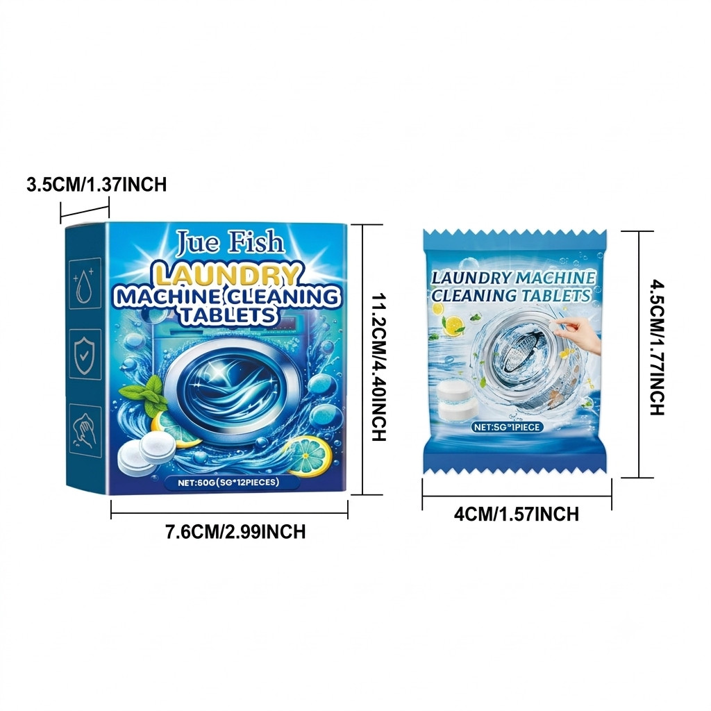 Uproot Clean Washing Machine Cleaner Tablets – 12 Pack for a 12 Month Supply. Fo