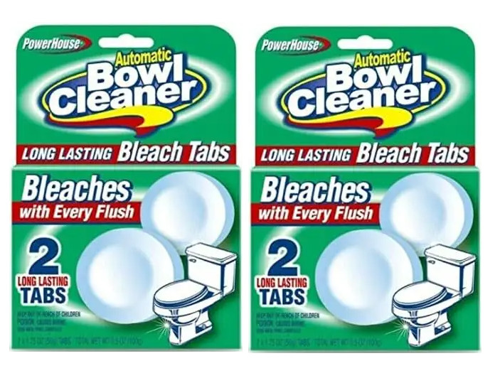 PowerHouse Automatic Bowl Cleaner Bleach Tabs 2ct Each Pack – 6 Packs