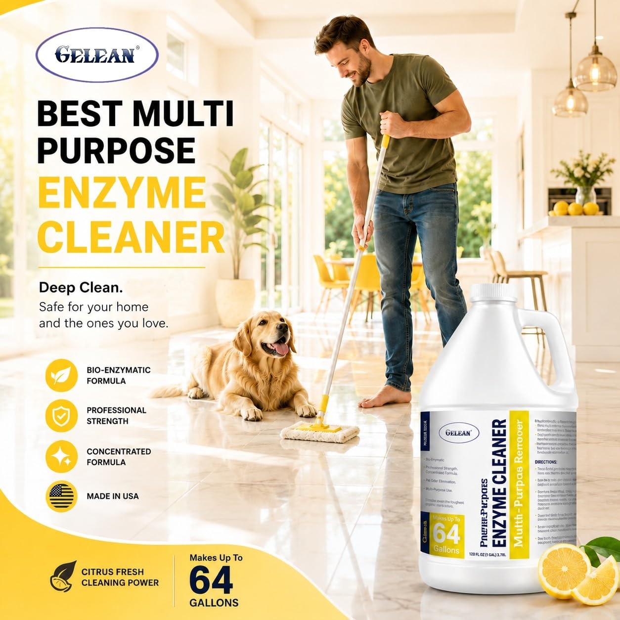 Enzymatic Cleaner Multi-Purpose Enzyme Cleaner for Dog Urine and Poop Carpet …
