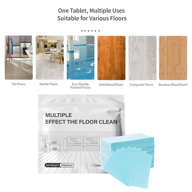 100Pcs Multi-Effect Floor Clean Floor Cleaning Tablets For Home Kitchen~US STOCK