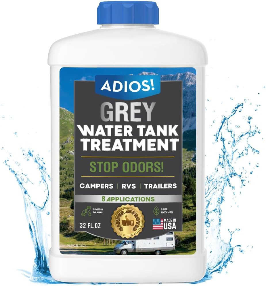 RV Grey Water Tank Treatment and Cleaner, Enzyme Deodorizer for Sink Drains for