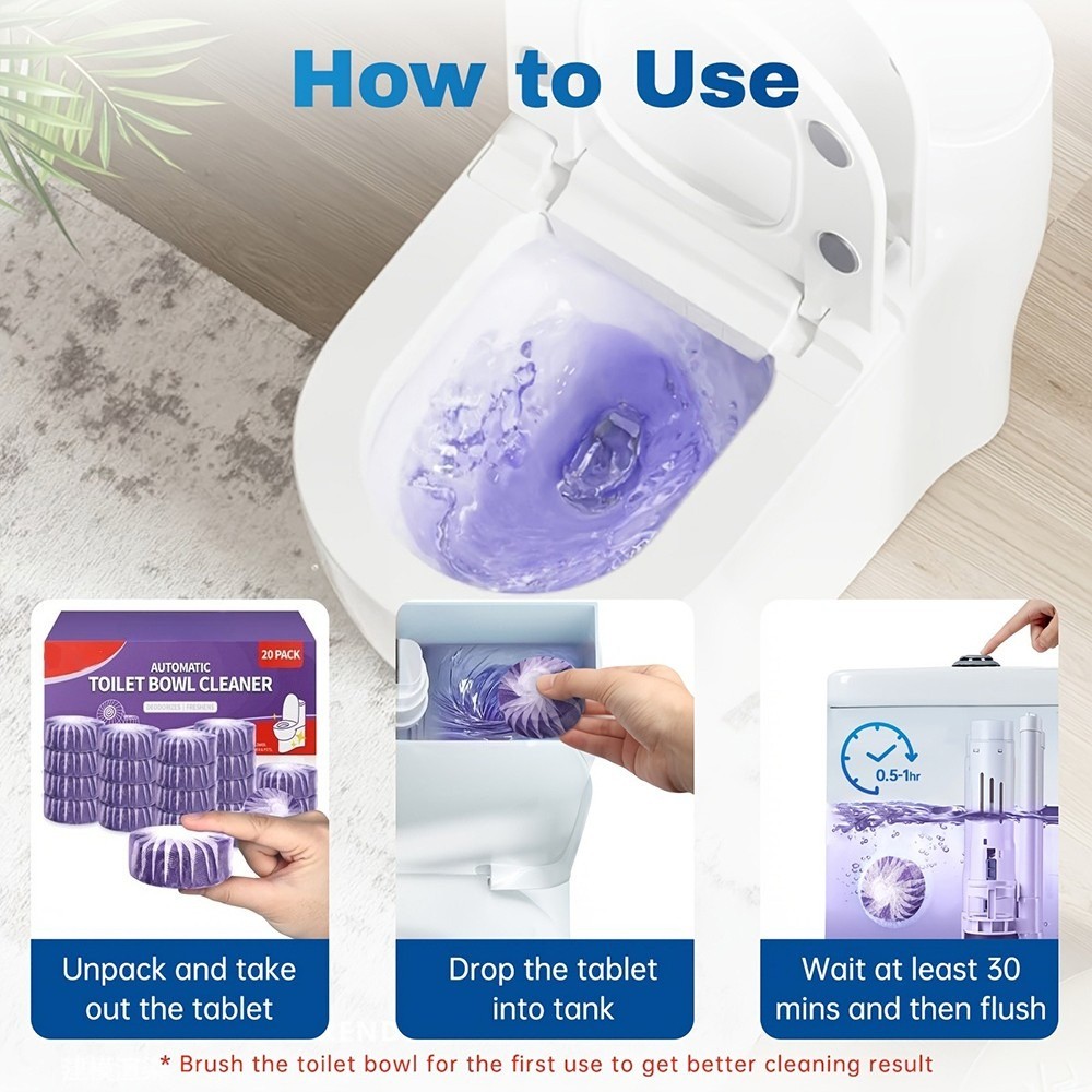 Automatic Toilet Bowl Cleaners Tablets,Premium Multipurpose Commercial Household
