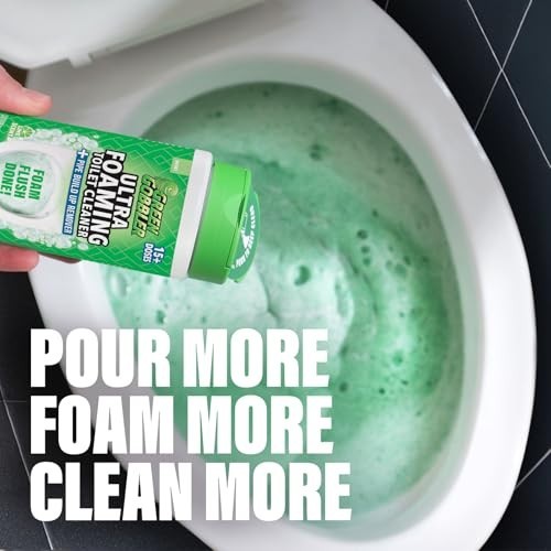 Ultra Foaming Toilet Cleaner – 15+ Doses, Self-Activated Foam, Tough Stain Remov