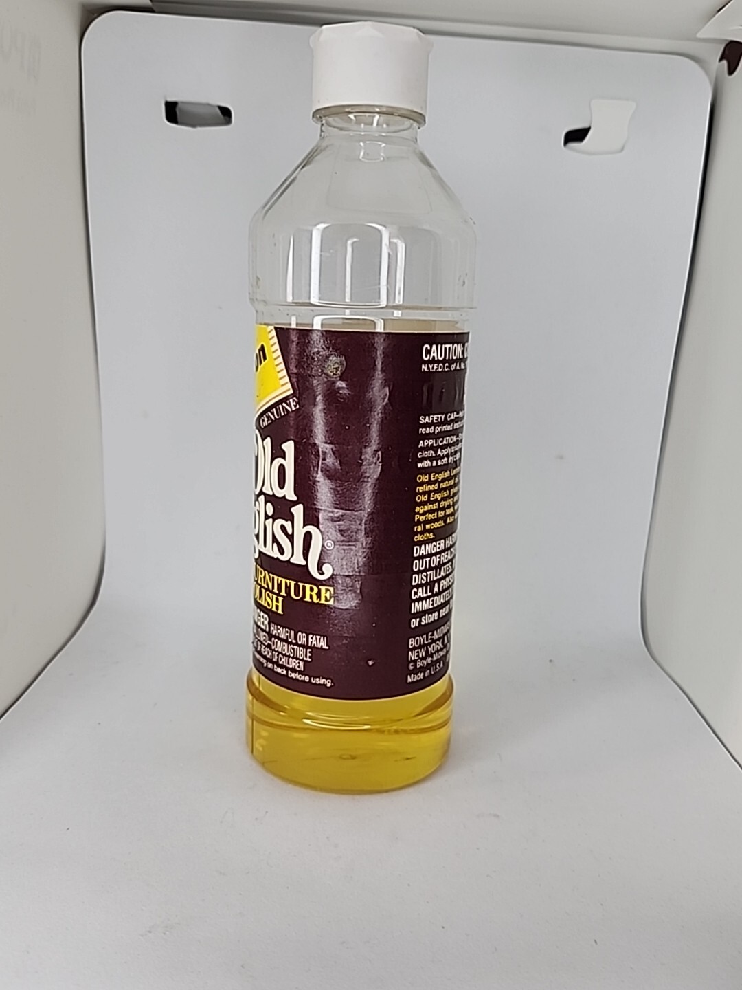 Vintage Old English Lemon Oil Furniture Polish 16 oz 70% Full