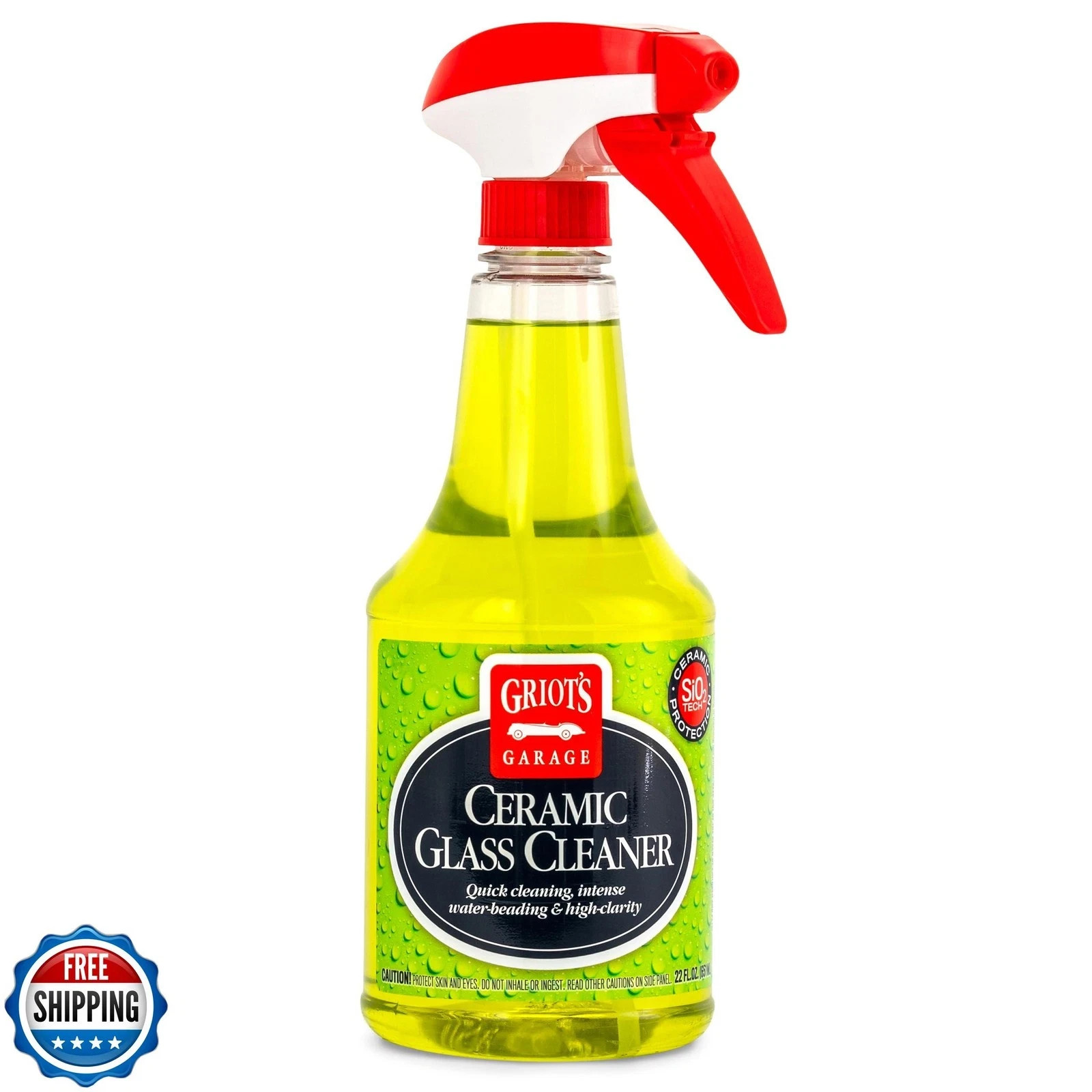Griot’s Garage Ceramic Glass Cleaner Spray for Car Windows, Windshields, Mirr